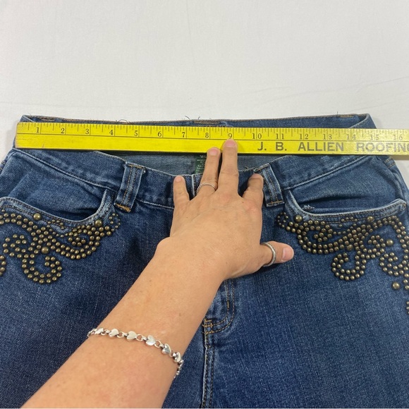Lauren Jeans Premium Flare Jeans Mid Rise Studs Women’s denim jeans size… - Picture 8 of 9